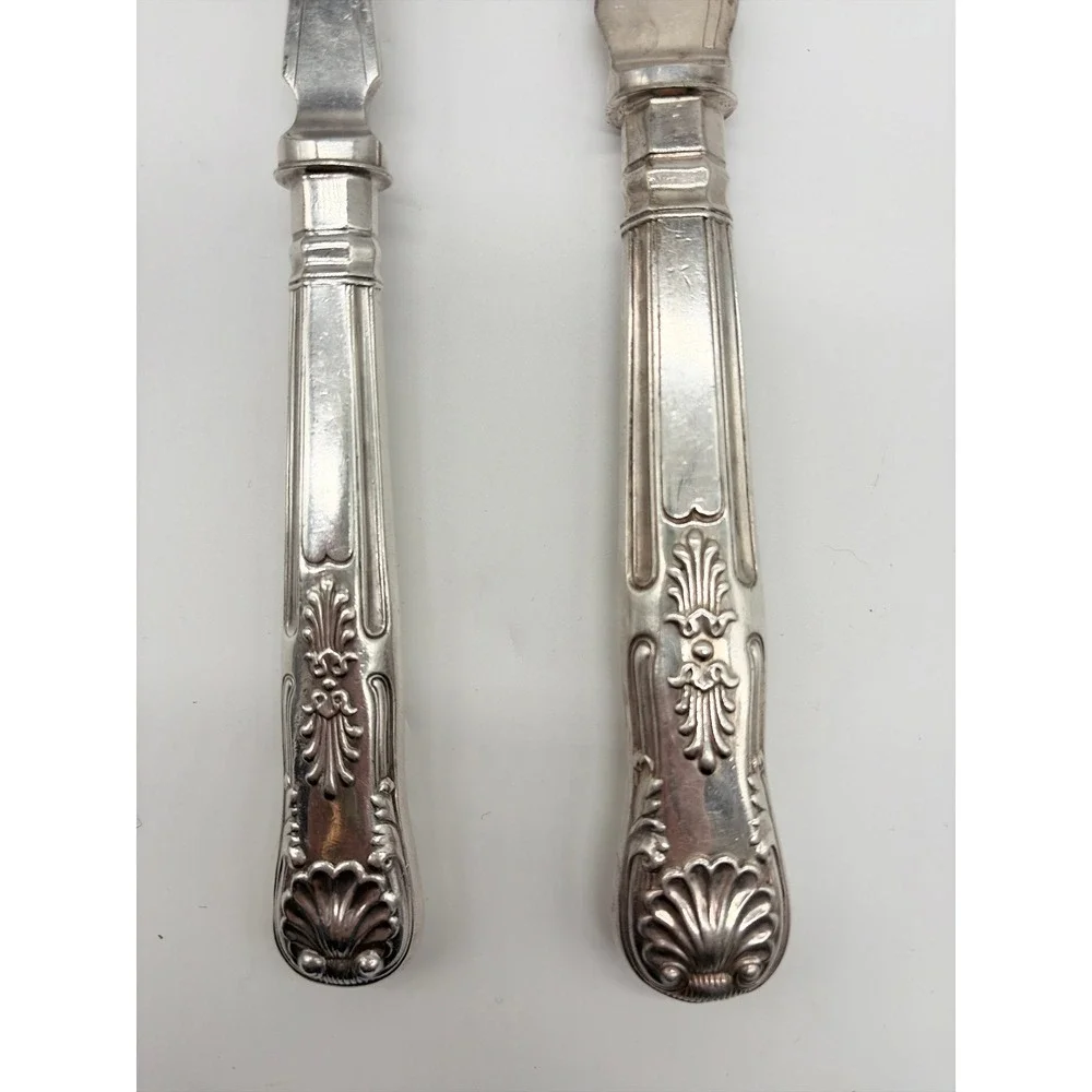 Victorian English‎ Silverplate Fish Serving Set, Sheffield c. 1890